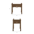 Darcy Wood Nightstand or Side Table in Walnut