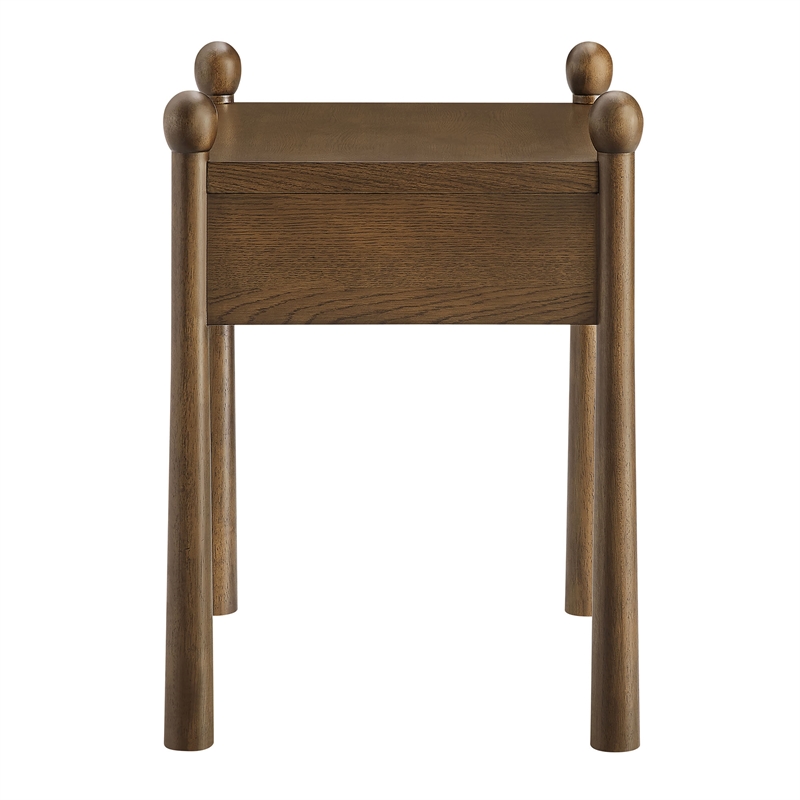 Darcy Wood Nightstand or Side Table in Walnut