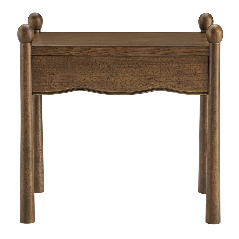 Darcy Wood Nightstand or Side Table in Walnut