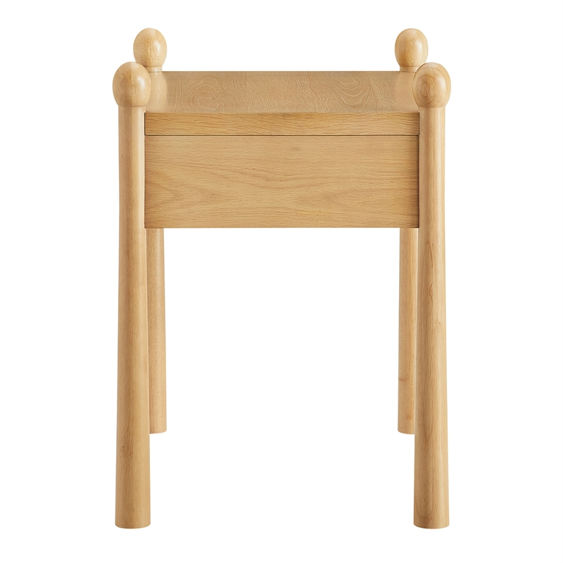 Darcy Wood Nightstand or Side Table in Oak