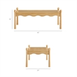 Darcy 46 Inch Wood Coffee Table in Oak