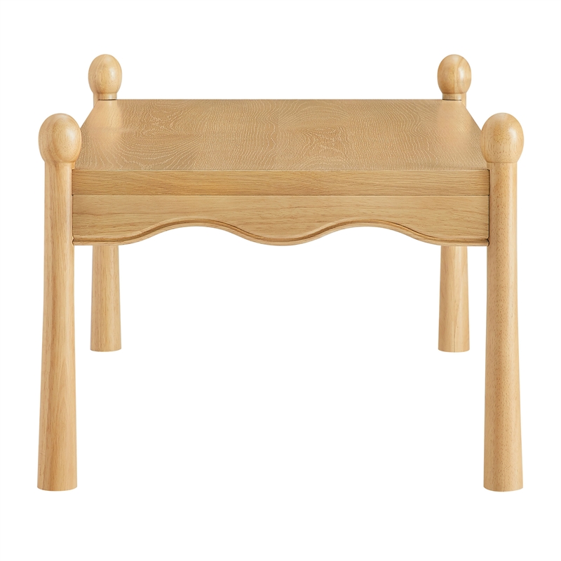 Darcy 46 Inch Wood Coffee Table in Oak