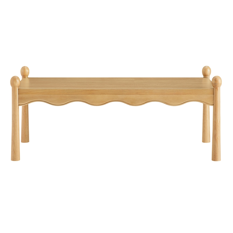 Darcy 46 Inch Wood Coffee Table in Oak