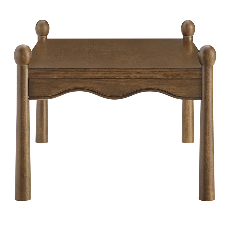 Darcy 46 Inch Wood Coffee Table in Walnut