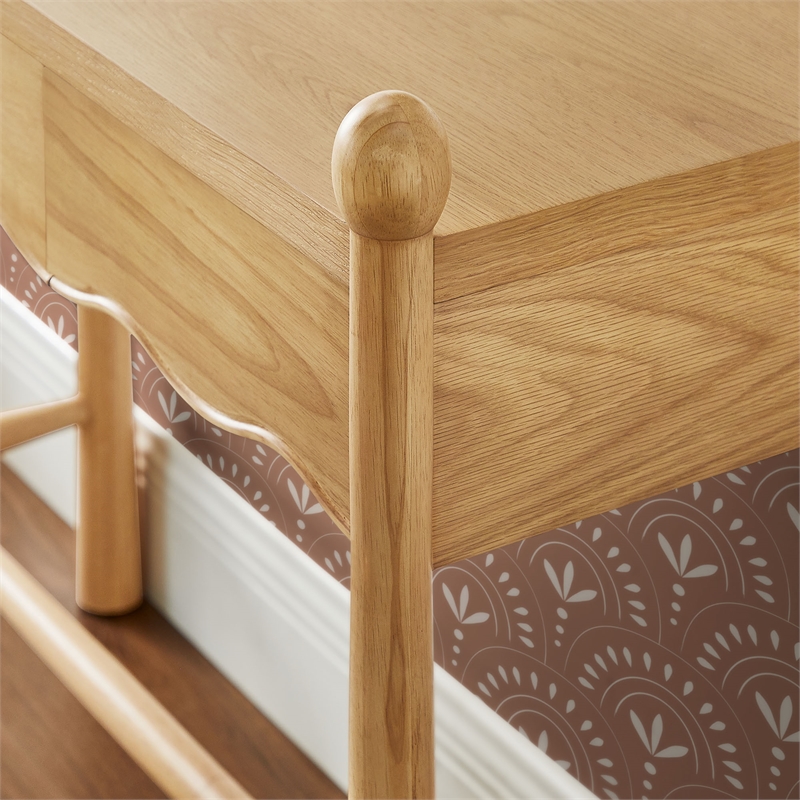 Darcy 44 Inch Wood Console Table in Oak