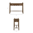 Darcy 44 Inch Wood Console Table in Walnut