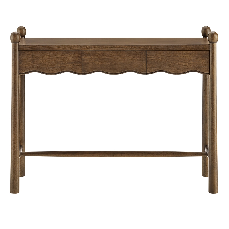Darcy 44 Inch Wood Console Table in Walnut