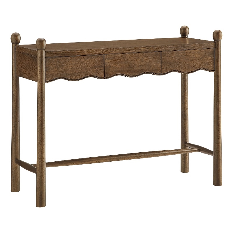 Darcy 44 Inch Wood Console Table in Walnut