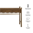 Darcy 62 Inch Wood Computer Desk in Walnut