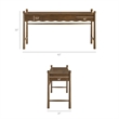 Darcy 62 Inch Wood Computer Desk in Walnut