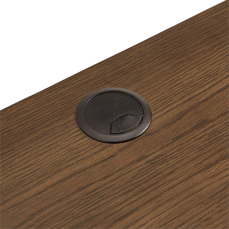 Darcy 62 Inch Wood Computer Desk in Walnut
