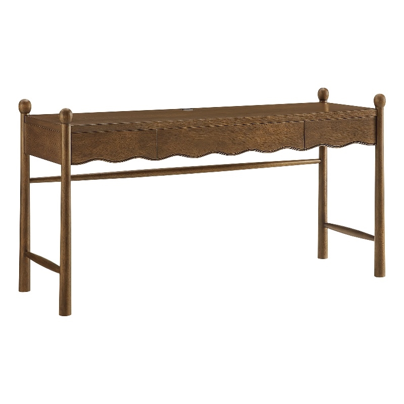Darcy 62 Inch Wood Computer Desk in Walnut