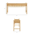 Darcy 62 Inch Wood Computer Desk in Oak