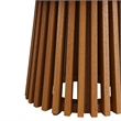 Lane 31 Inch Round Outdoor Teak Wood Coffee Table in Natural