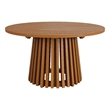 Lane 31 Inch Round Outdoor Teak Wood Coffee Table in Natural