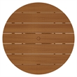 Lane 47 Inch Round Outdoor Teak Wood Dining Table in Natural