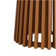 Lane 31 Inch Round Outdoor Teak Wood Bar Table in Natural