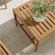 Hayden 46 Inch Outdoor Teak Wood Coffee Table in Natural