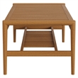 Hayden 46 Inch Outdoor Teak Wood Coffee Table in Natural