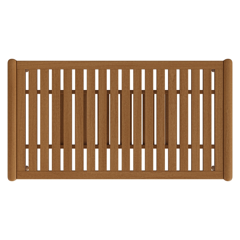 Hayden 46 Inch Outdoor Teak Wood Coffee Table in Natural
