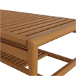 Hayden 46 Inch Outdoor Teak Wood Coffee Table in Natural