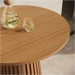 Rowe 3-Piece Outdoor Teak Wood Bar Set in Natural
