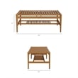 Hayden 4-Piece Outdoor Teak Wood Furniture Set in Natural