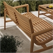 Hayden 4-Piece Outdoor Teak Wood Furniture Set in Natural