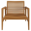 Hayden Outdoor Teak Wood Armchair in Natural