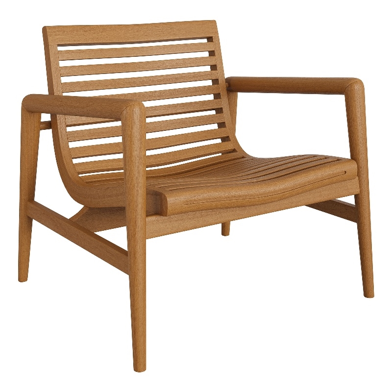 Hayden Outdoor Teak Wood Armchair in Natural
