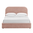 Keynote Full Fabric Upholstered Storage Platform Bed in Blush