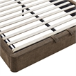 Keynote Full Fabric Upholstered Storage Platform Bed in Mocha
