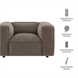 Auren Lattice Boucle Accent Chair with Pocket Spring Seat in Earth