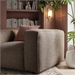 Auren Lattice Boucle Accent Chair with Pocket Spring Seat in Earth