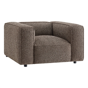 Auren Lattice Boucle Accent Chair with Pocket Spring Seat in Earth