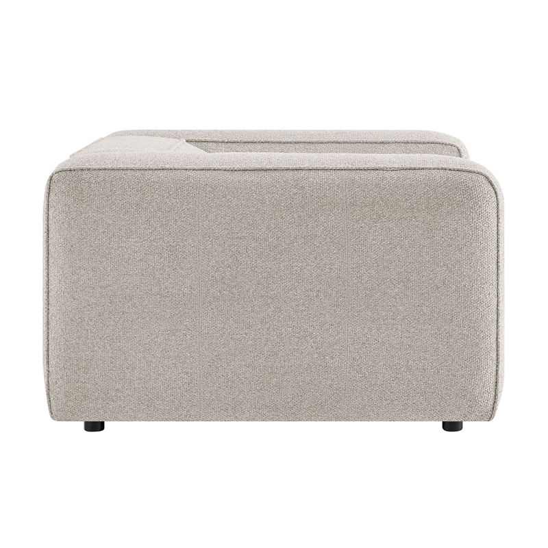 Auren Lattice Boucle Accent Chair with Pocket Spring Seat in Fog