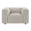 Auren Lattice Boucle Accent Chair with Pocket Spring Seat in Fog