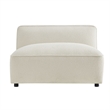 Auren Lattice Boucle Armless Chair with Pocket Spring Seat in Cream