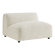 Auren Lattice Boucle Armless Chair with Pocket Spring Seat in Cream
