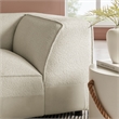 Auren Lattice Boucle Corner Chair with Pocket Spring Seat in Cream