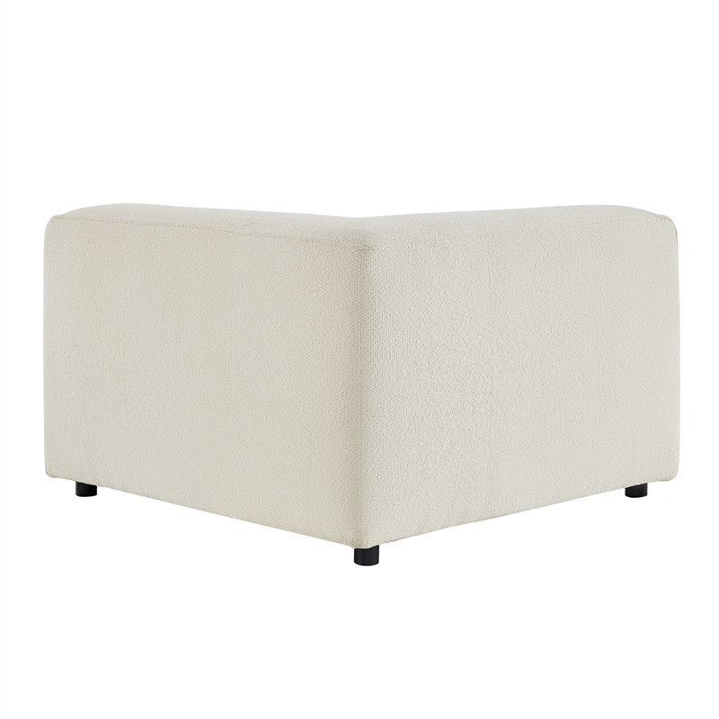 Auren Lattice Boucle Corner Chair with Pocket Spring Seat in Cream