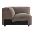 Auren Lattice Boucle Corner Chair with Pocket Spring Seat in Earth