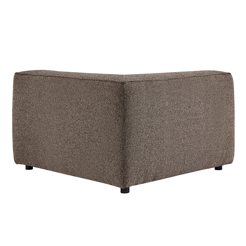Auren Lattice Boucle Corner Chair with Pocket Spring Seat in Earth