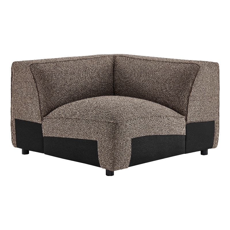 Auren Lattice Boucle Corner Chair with Pocket Spring Seat in Earth