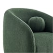 Holland Swivel Chenille Fabric Armchair in Pine
