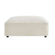 Auren Lattice Boucle Ottoman with Foam Padding in Cream