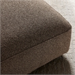 Auren Lattice Boucle Ottoman with Foam Padding in Earth