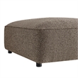 Auren Lattice Boucle Ottoman with Foam Padding in Earth