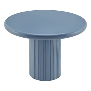 Belmonte 45 Inch Round Dining Table with Pedestal Base in Stillwater Blue