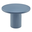 Belmonte 45 Inch Round Dining Table with Pedestal Base in Stillwater Blue